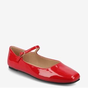 Journee Carrie Mary Jane Flat Red Patent 8.5